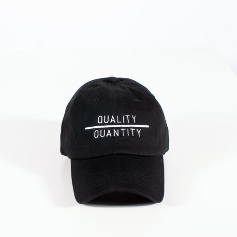 QUALITY OVER QUANTITY (strapback cap)